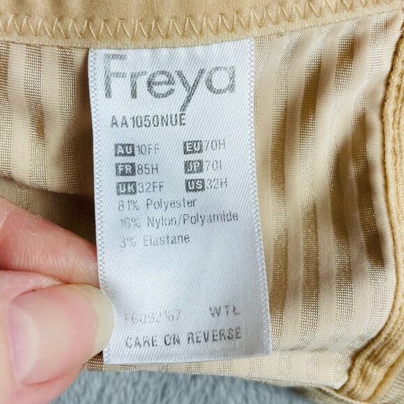 Freya Idol Balcony T-Shirt Bra Womens 32H Nude Beige Underwire Lined AA1050NUE - Picture 4 of 6